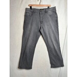 Urban Star Mens Gray Straight Leg Stretch Jeans 38x30 Style 02518231CU